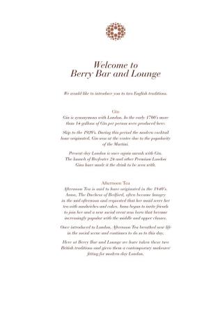 Welcome to Berry Bar and Lounge