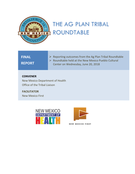 The Ag Plan Tribal Roundtable