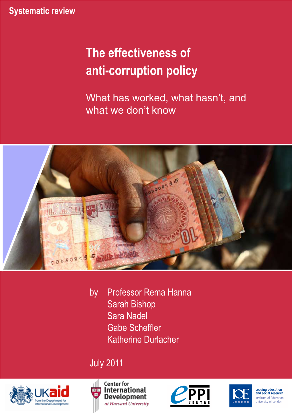 The Effectiveness of Anti-Corruption Policy