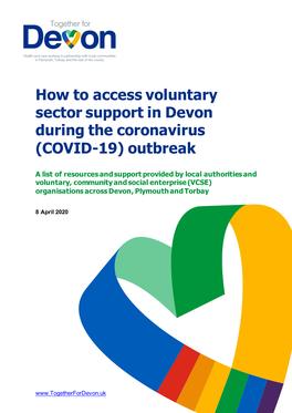 How to Access Voluntary Sector Support in Devon During the Coronavirus (COVID-19) Outbreak
