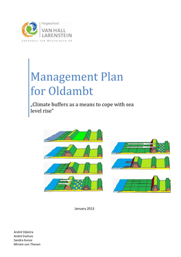 Management Plan for Oldambt “Climate Buffers As a Means to Cope with Sea Level Rise”