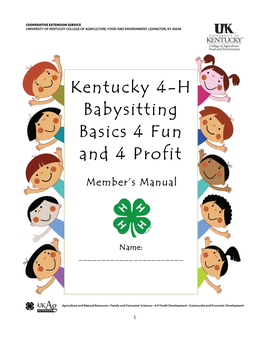 Kentucky 4-H Babysitting Basics 4 Fun and 4 Profit