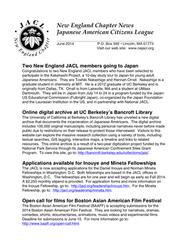 June 2014 Newsletter