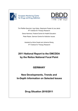 2011 National Report to the EMCDDA by the Reitox National Focal Point