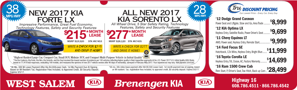 New 2017 Kia Forte Lx