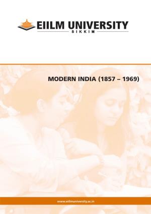 Modern India 1857-1972 [Rai Foundation Final]