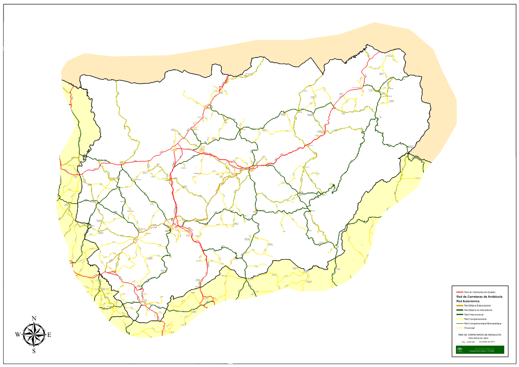 Red De Carreteras De Andalucía Cabra O 0 - 3 0 Monturque 2 O -34 9 ( Campotéjar Gorafe a - 2 2 O a a 3 7 - 5 8 )