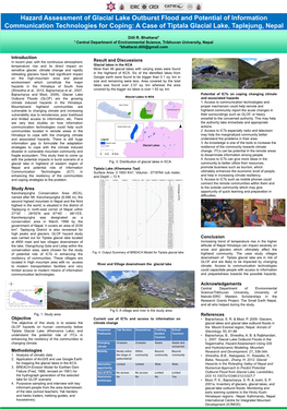 Hazard Assessment of Glacial Lake Outburst Flood and Potential of Information Communication Technologies for Coping: a Case of Tiptala Glacial Lake, Taplejung, Nepal