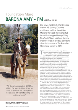 BARONA AMY - FM ASH Reg: 13138