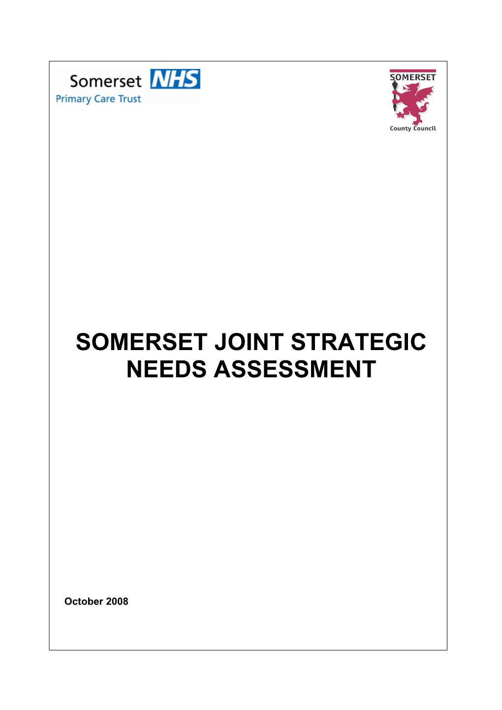 Somerset Joint Strategic Needs Assessment