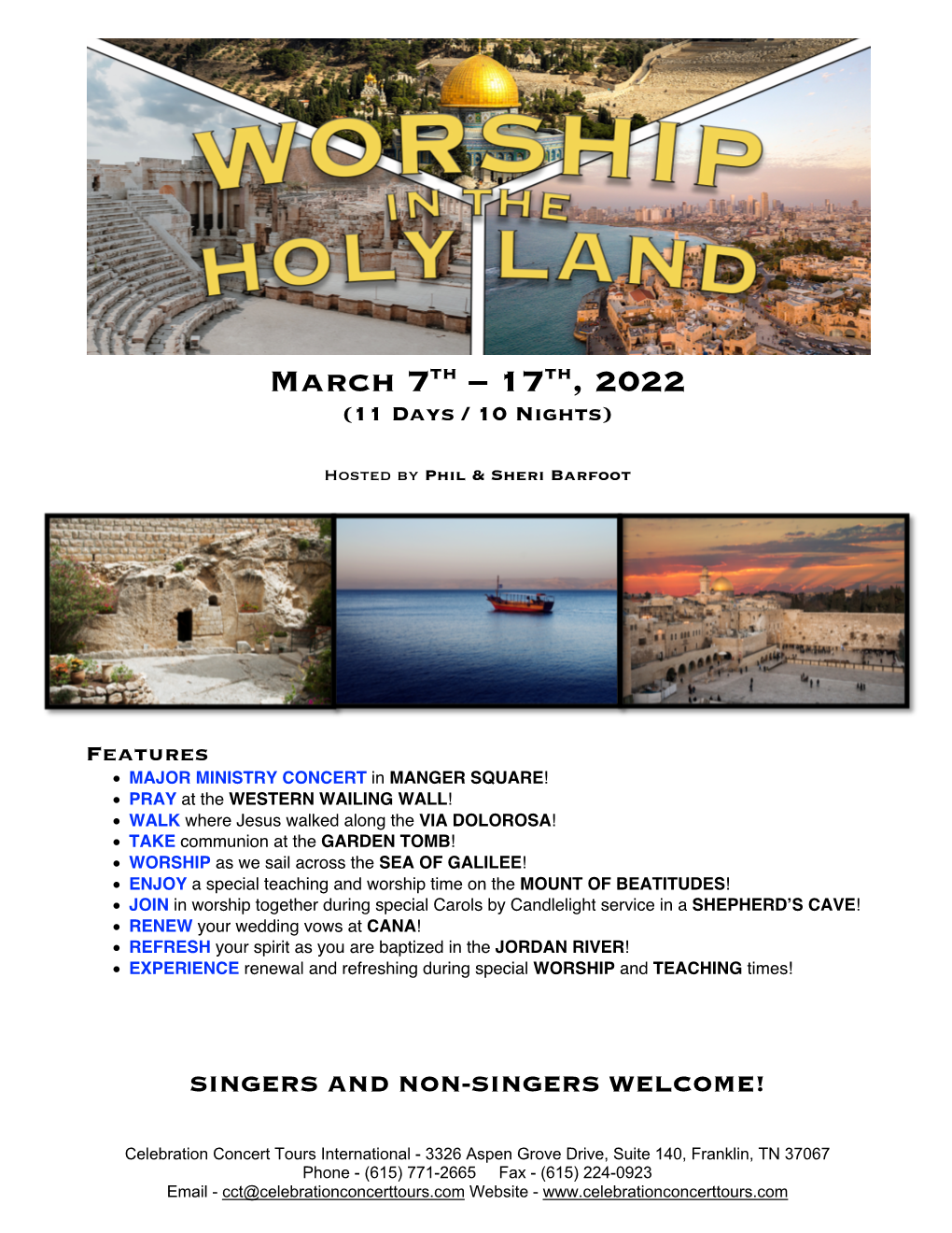 Holy Land 2022” and Follow the On-Screen Prompts