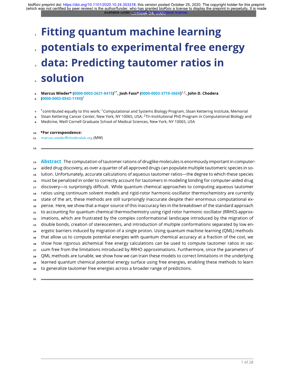 Predicting Tautomer Ratios in Solution