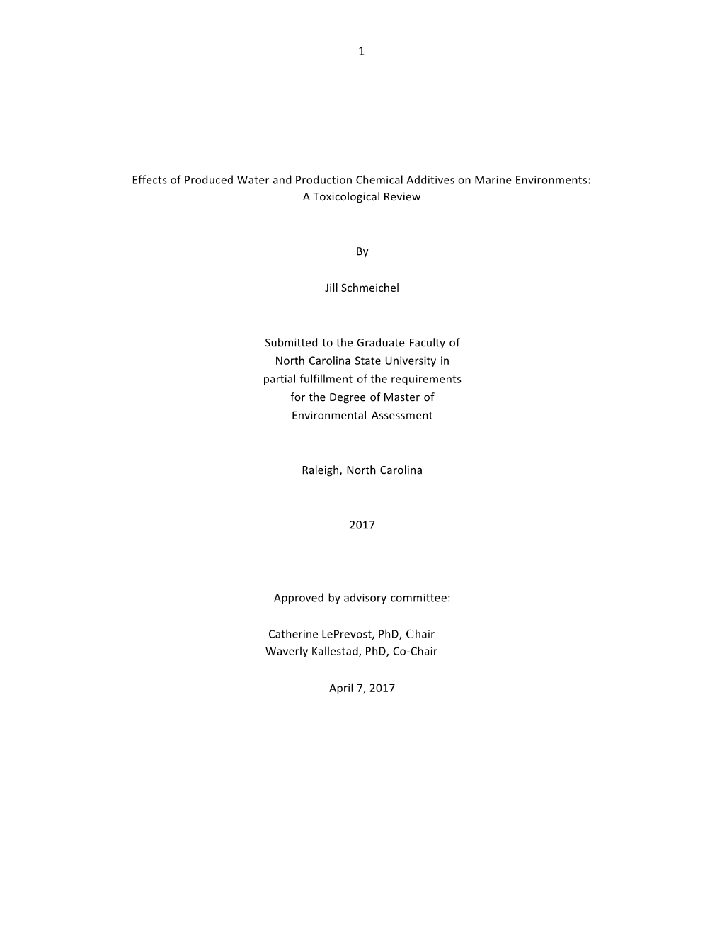 Effects of Produced Water and Production Chemical Additives on Marine Environments: a Toxicological Review