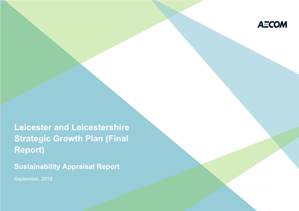 Leicester and Leicestershire Strategic Growth Plan (Final Report)