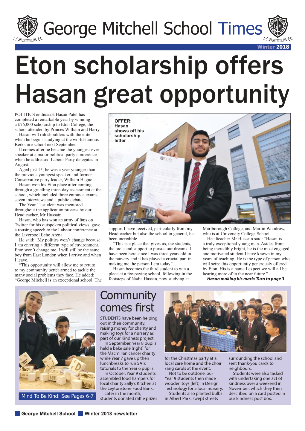 Eton Scholarship Offers Hasan Great Opportunity