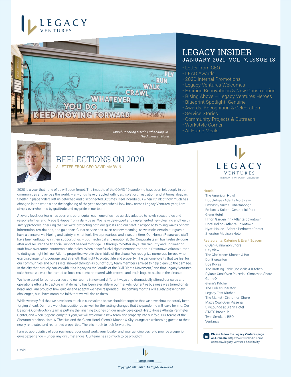 Legacy Insider January 2021, Vol