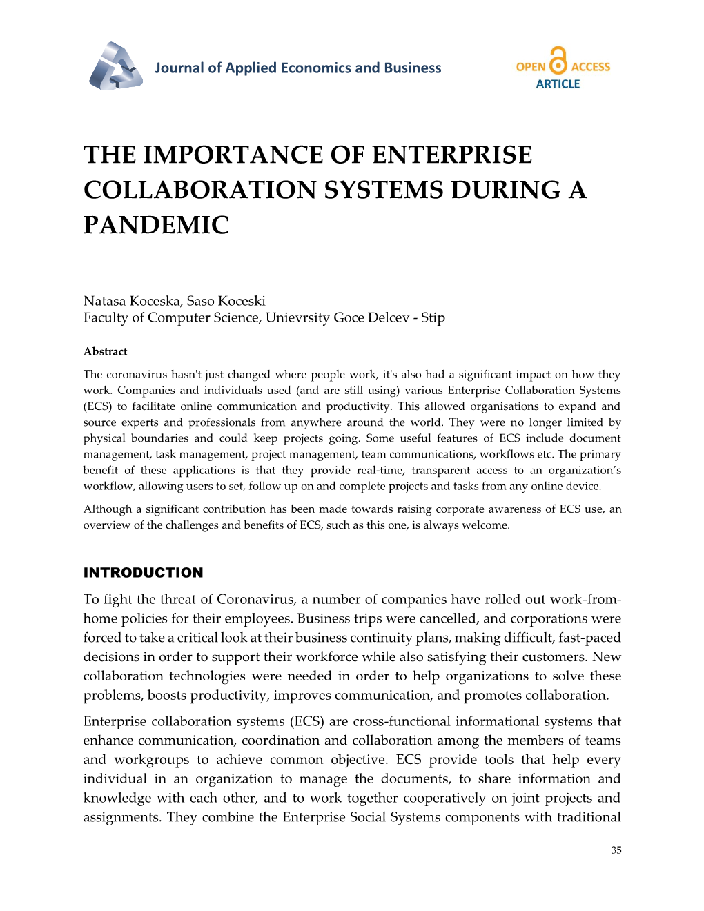 The Importance of Enterprise Collaboration Systems During А Pandemic