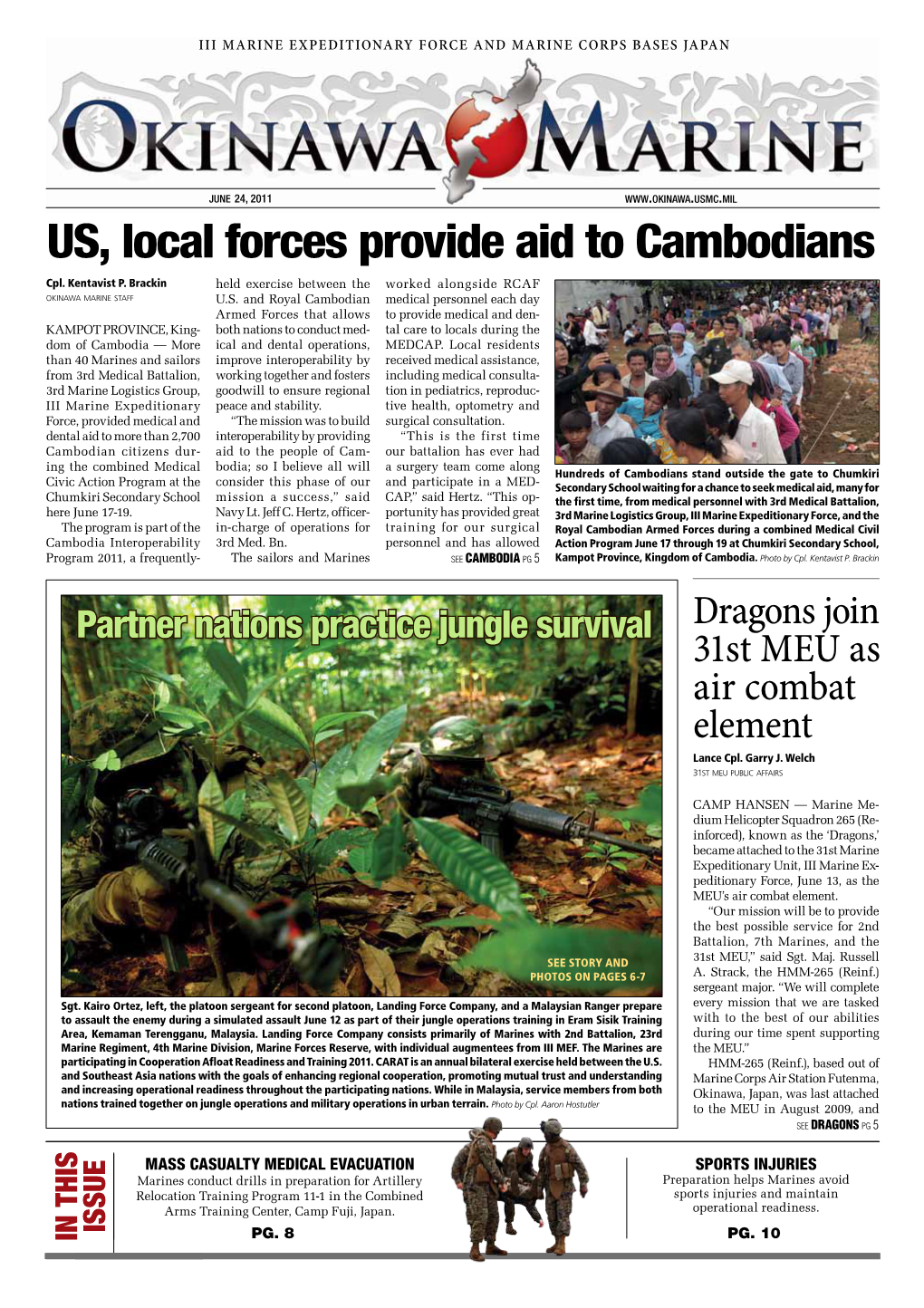 US, Local Forces Provide Aid to Cambodians Cpl