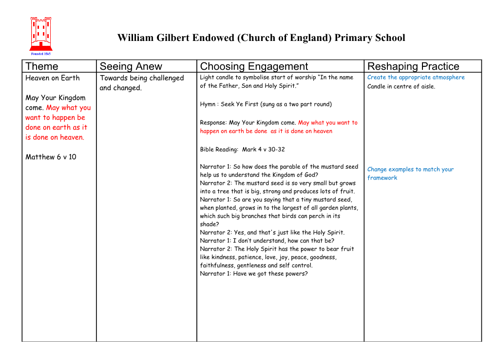 Annual Parent Questionnaire