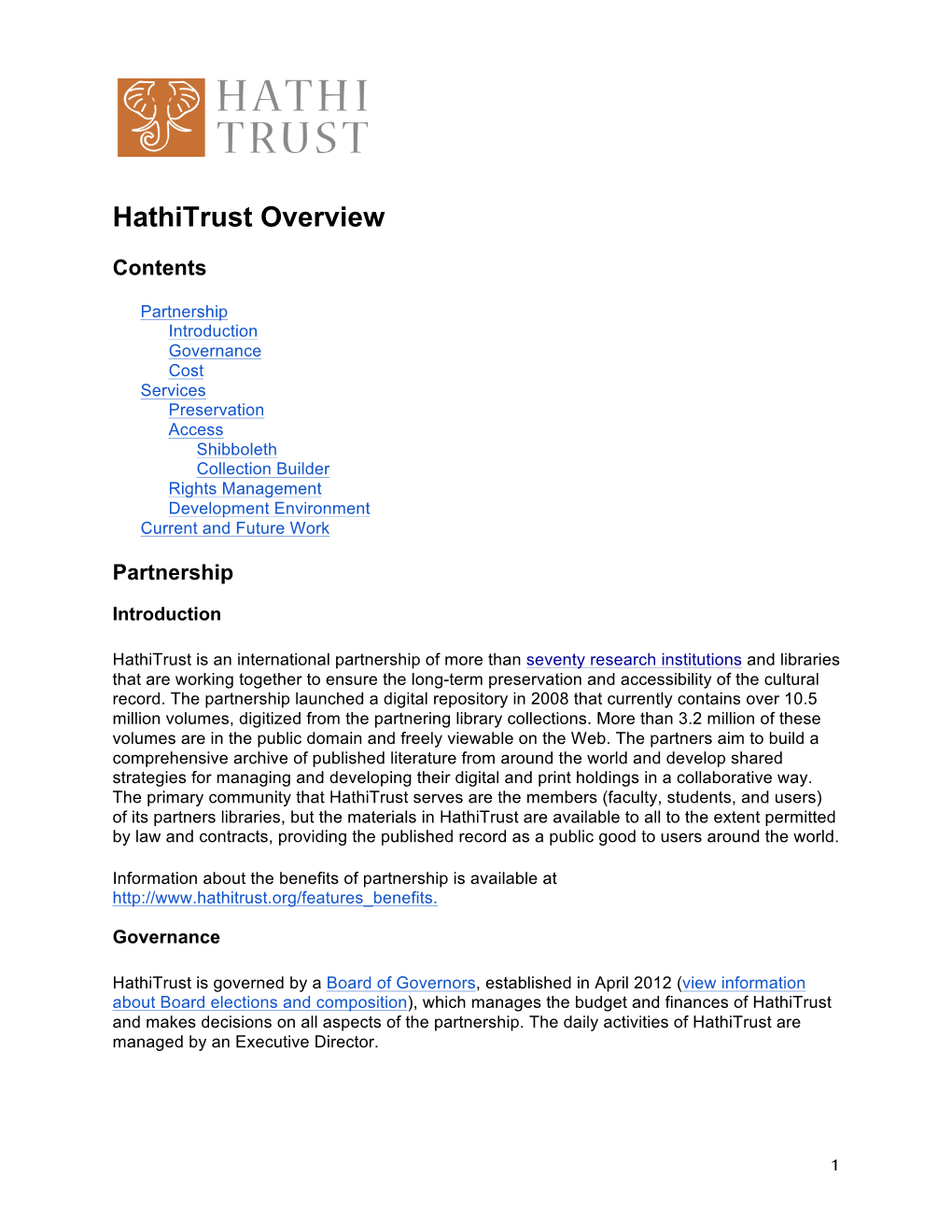 Hathitrust Overview