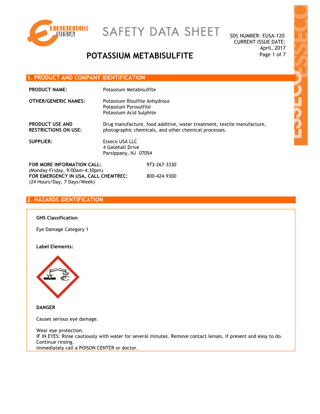 Potassium Metabisulfite