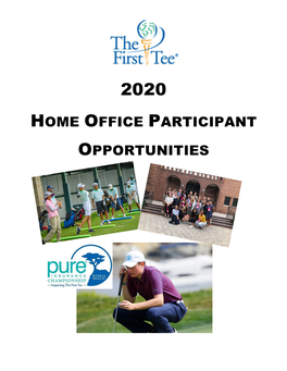 First Tee National Opportunities