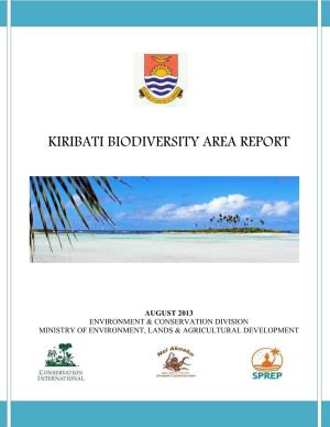 Kiribati Biodiversity Area Report