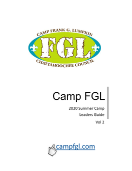 2020 Summer Camp Leaders Guide Vol 2