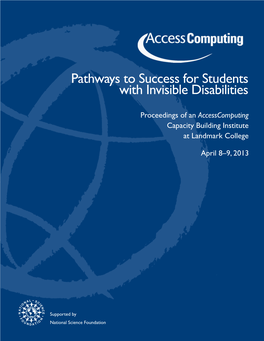 Pathways to Success for Students with Invisible Disabilities
