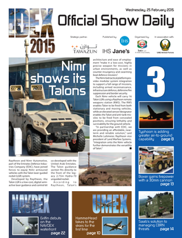 IDEX 2015 Show Daily Day 3