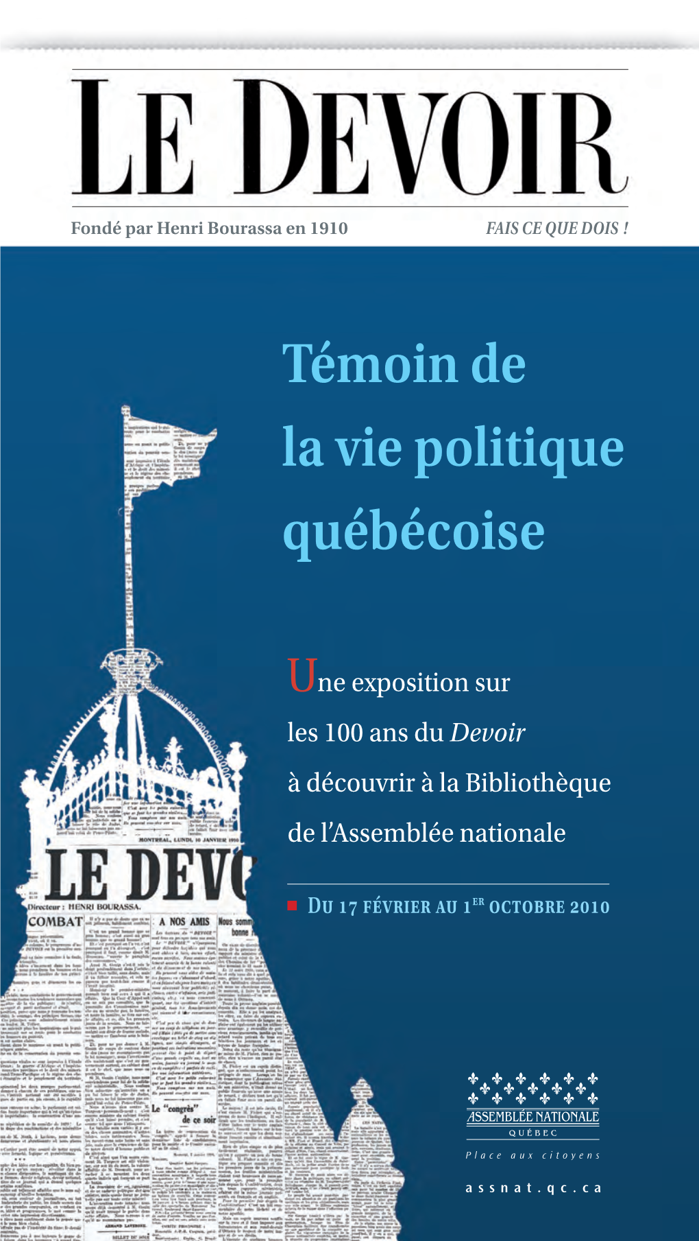 Témoin De La Vie Politique Québécoise