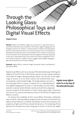 Through the Looking Glass: Philosophical Toys and Digital Visual Effects