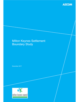 MK Settlement Boundary Study (November 2017)