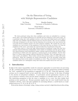 On the Distortion of Voting with Multiple Representative Candidates