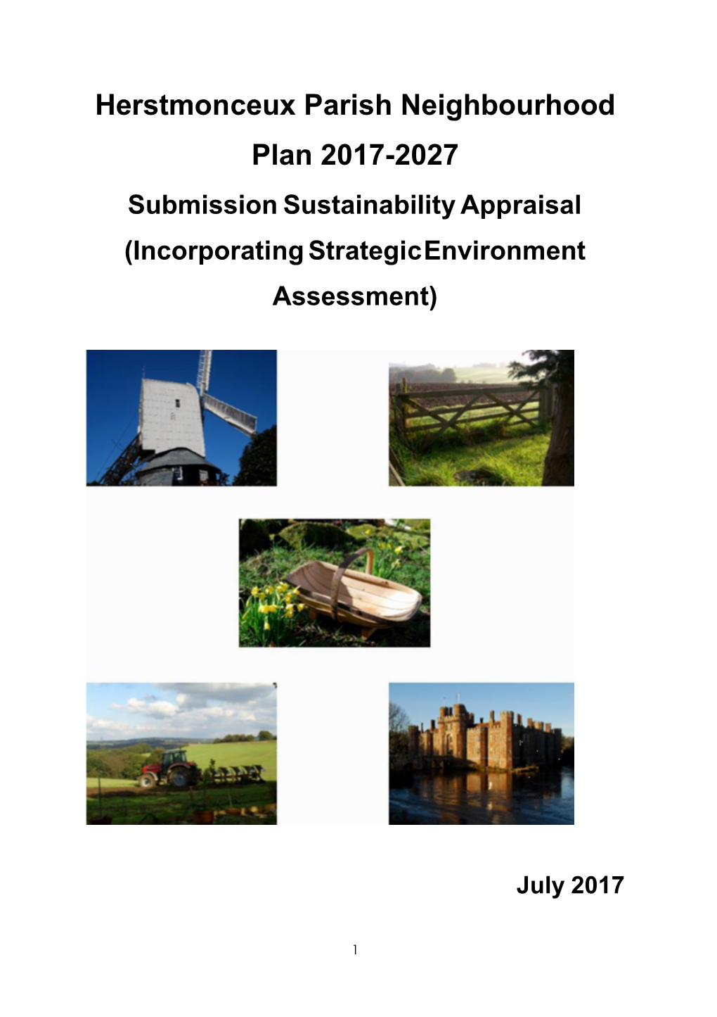 Sustainability Appraisal (Incorporating Strategic Environment Assessment)