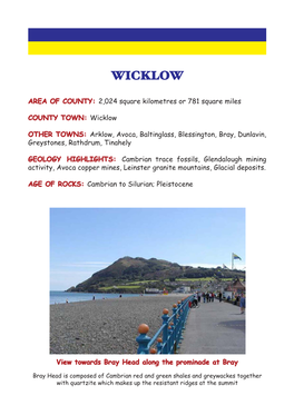 Wicklow: COUNTY GEOLOGY of IRELAND 1