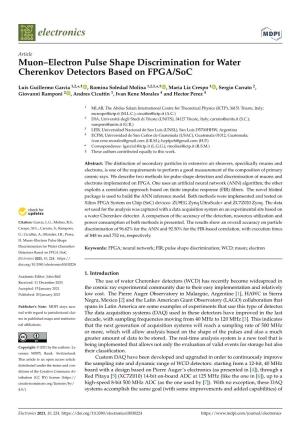 Muon–Electron Pulse Shape Discrimination for Water Cherenkov Detectors Based on FPGA/Soc