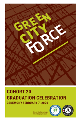 Cohort 20 Graduation Celebration Ceremony February 7, 2020