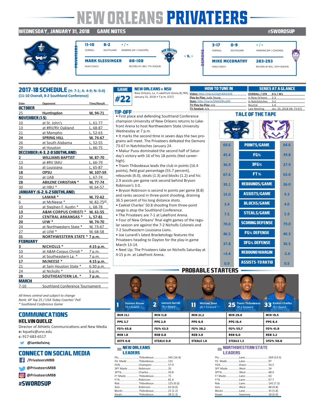 Communications Connect on Social Media #Swordsup