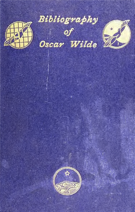 Bibliography of Oscar Wilde