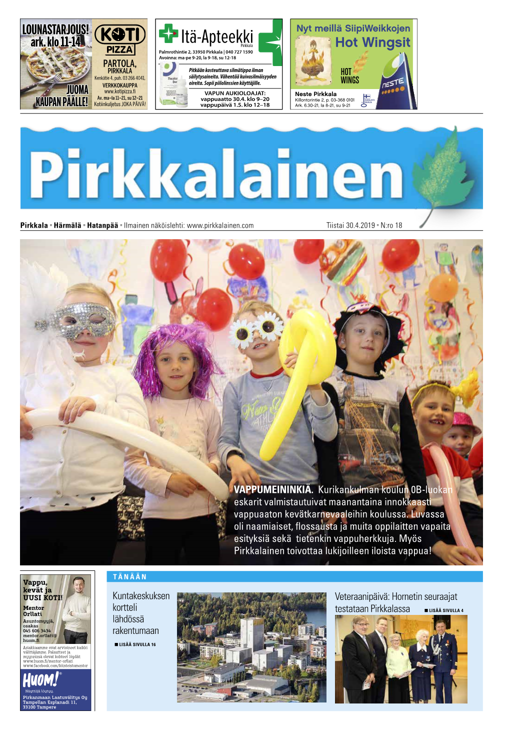 Nro 18 Pirkkalainen 30.4.19