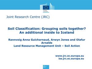 Soil Classification: Grouping Soils Together? an Additional Inside to Iceland