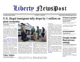 U.S. Illegal Immigrant Tally Drops by 1 Million on Poor Economy