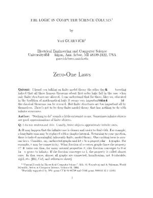 Zero-One Laws