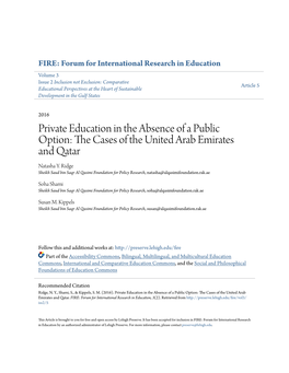 The Cases of the United Arab Emirates and Qatar