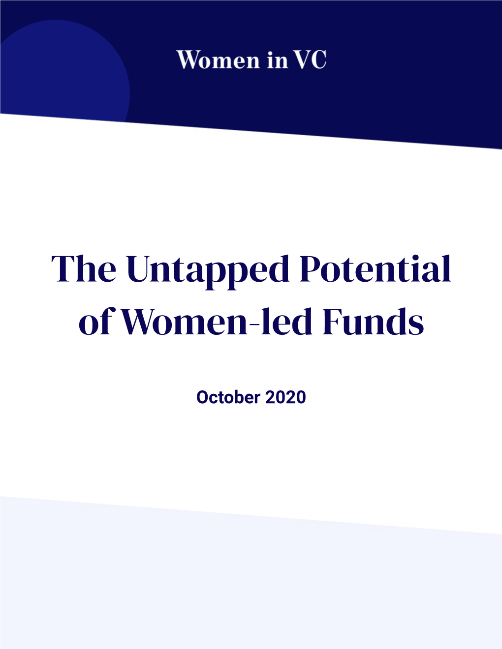 The Untapped Potential of Women-Led Funds