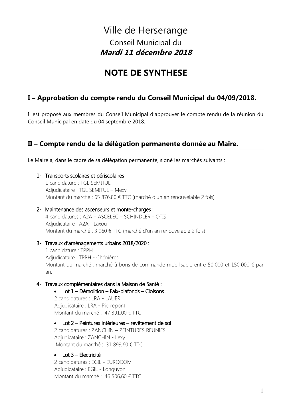 Note De Synthèse