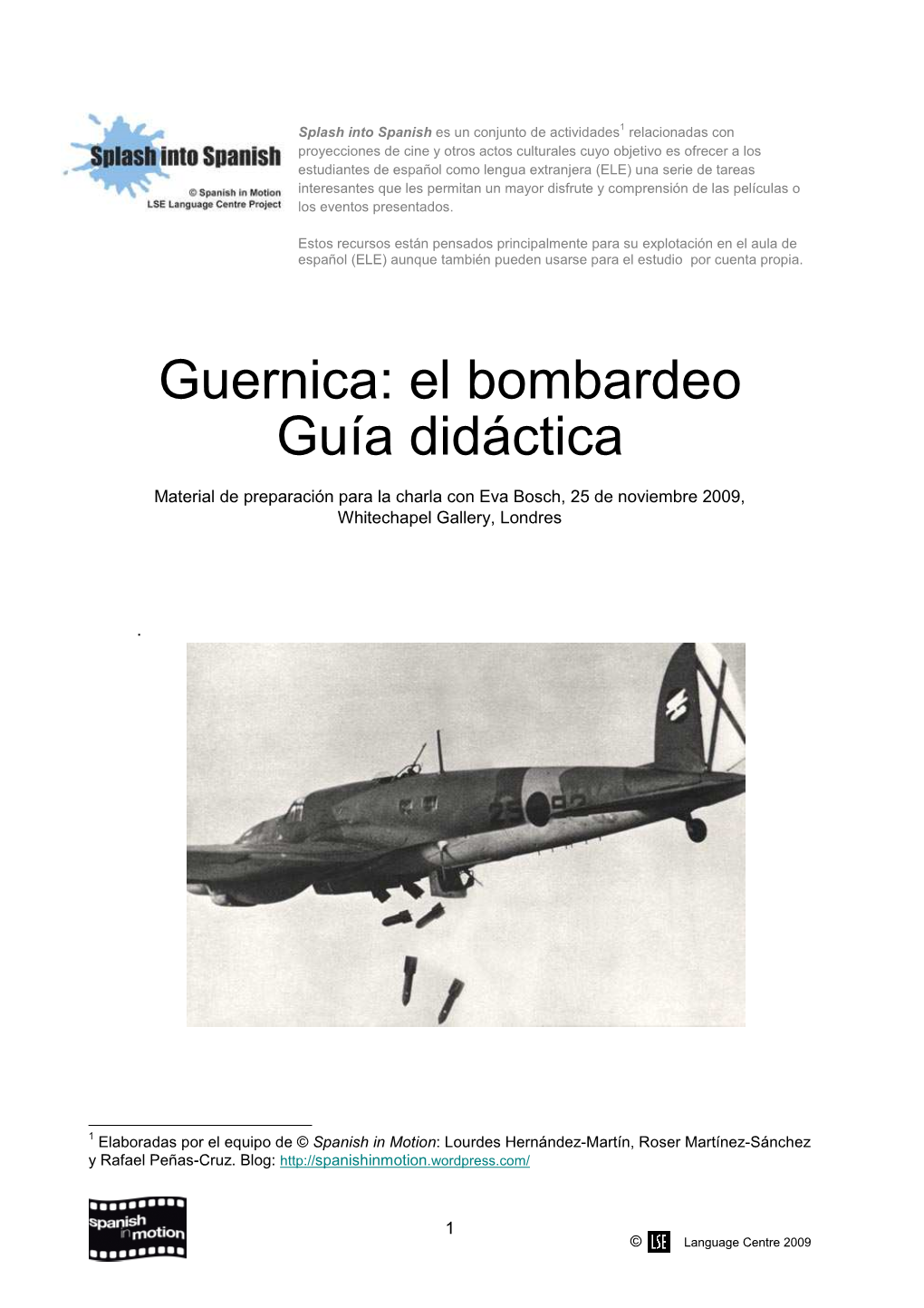 Guernica: El Bombardeo Guía Didáctica