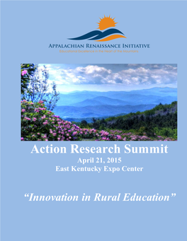 Action Research Summit April 21, 2015 East Kentucky Expo Center