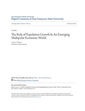 The Role of Population Growth in an Emerging Multipolar Economic World. Casey C
